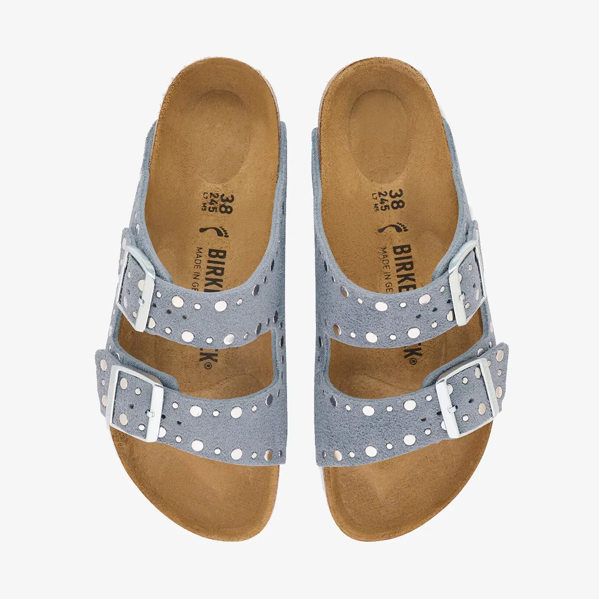 BIRKENSTOCK Arizona Rivet LEVE Stone Blue 