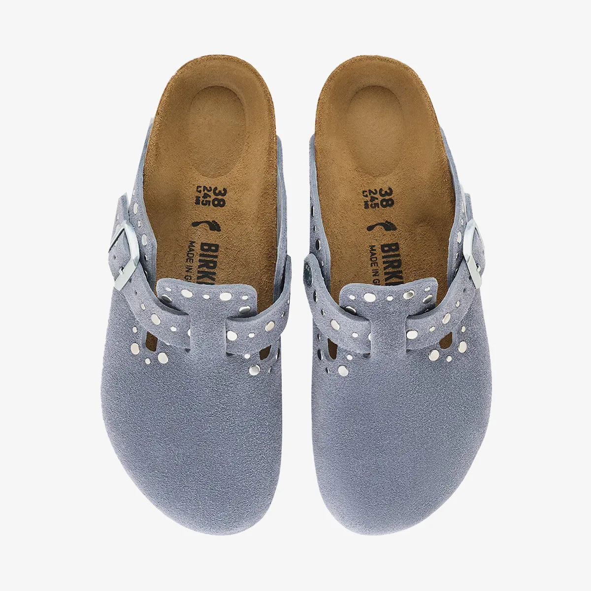 BIRKENSTOCK Boston Rivet LEVE Stone Blue 