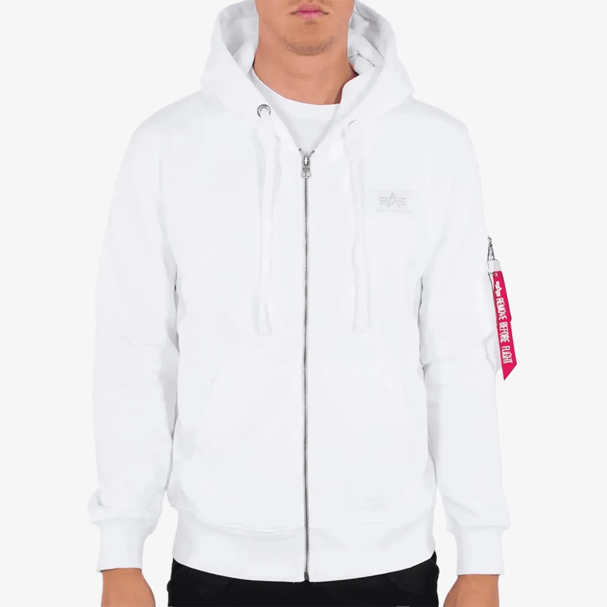 ALPHA INDUSTRIES Back Print Zip Hoodie 