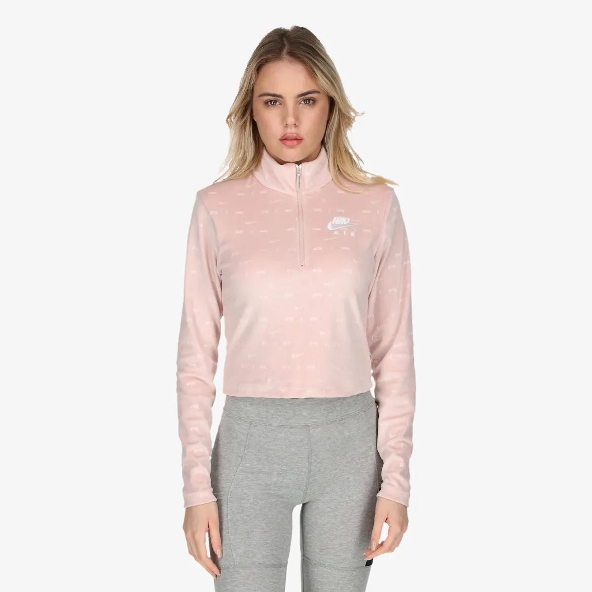 NIKE W NSW AIR VLR MDCRP QZ LS TOP 