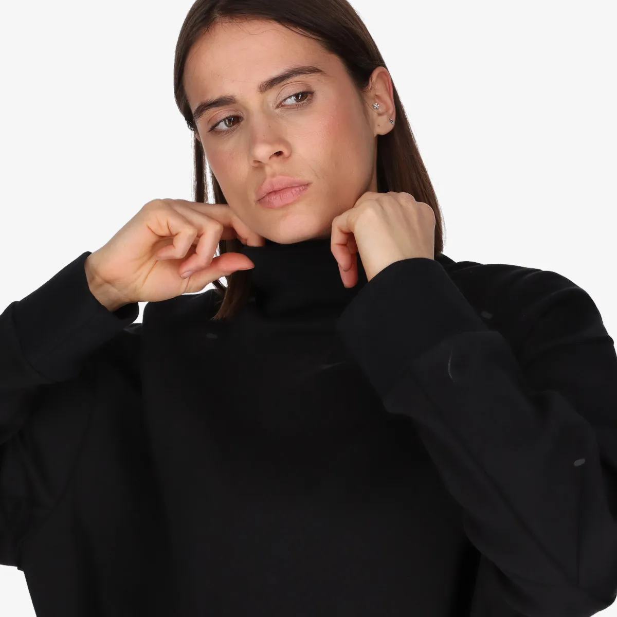 NIKE W NSW TCH FLC ESS LS TOP TLNK 