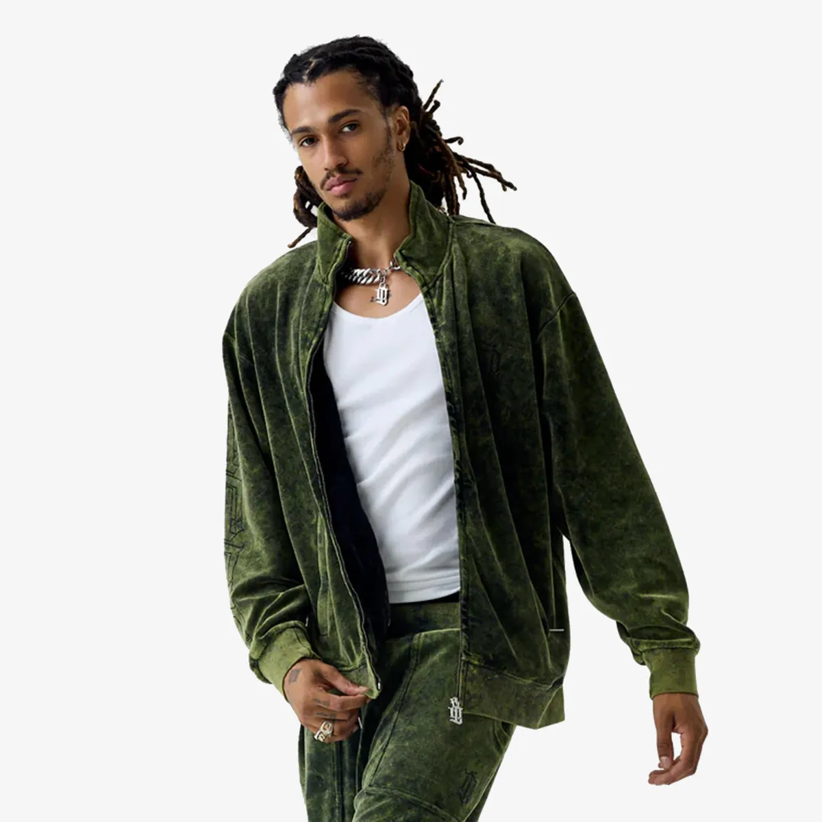 DIRTY LONDON ACID DYE ZAYN TRACK TOP 