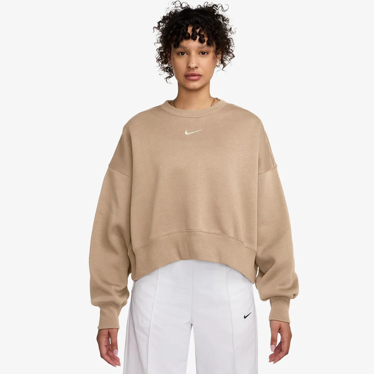 NIKE W NSW PHNX FLC OOS CREW 