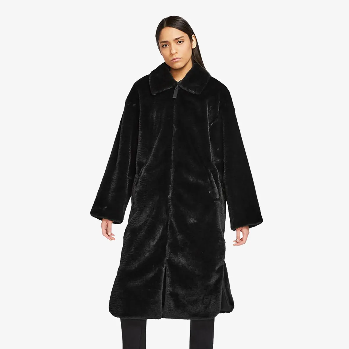 NIKE W NSW FX FUR GFX AOP LNG JKT 