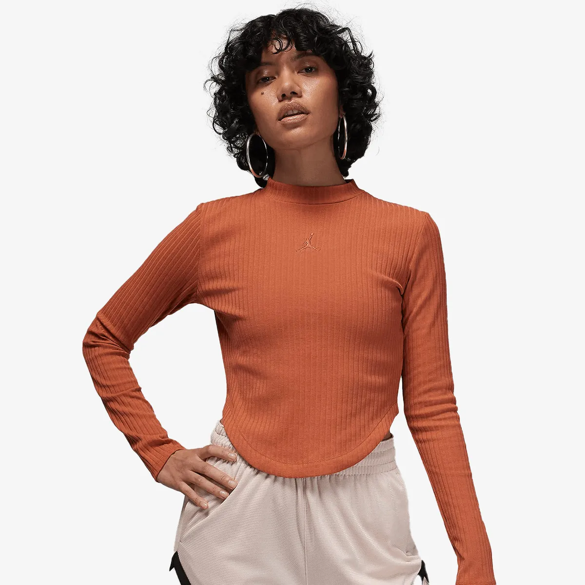 NIKE W J LS KNIT SLD TOP 2 
