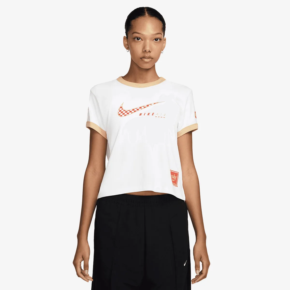 NIKE W NSW CLUB SS TEE MOTO RGR 