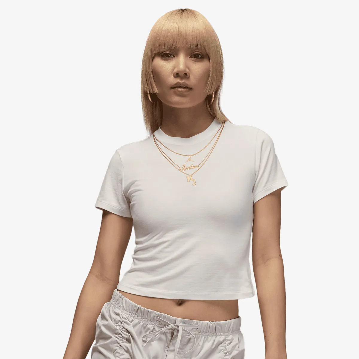 NIKE W J FLT SS TMID GFX TEE CHN 