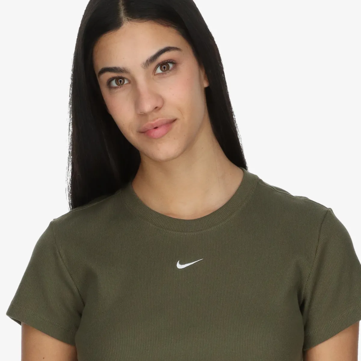 NIKE W NSW RIB  TGHT SS TEE 