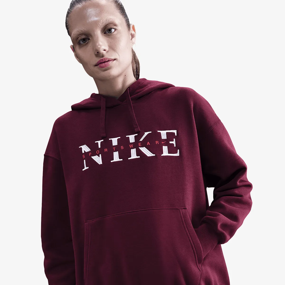 NIKE W NSW PHNX FLC PO HOOD GLS 