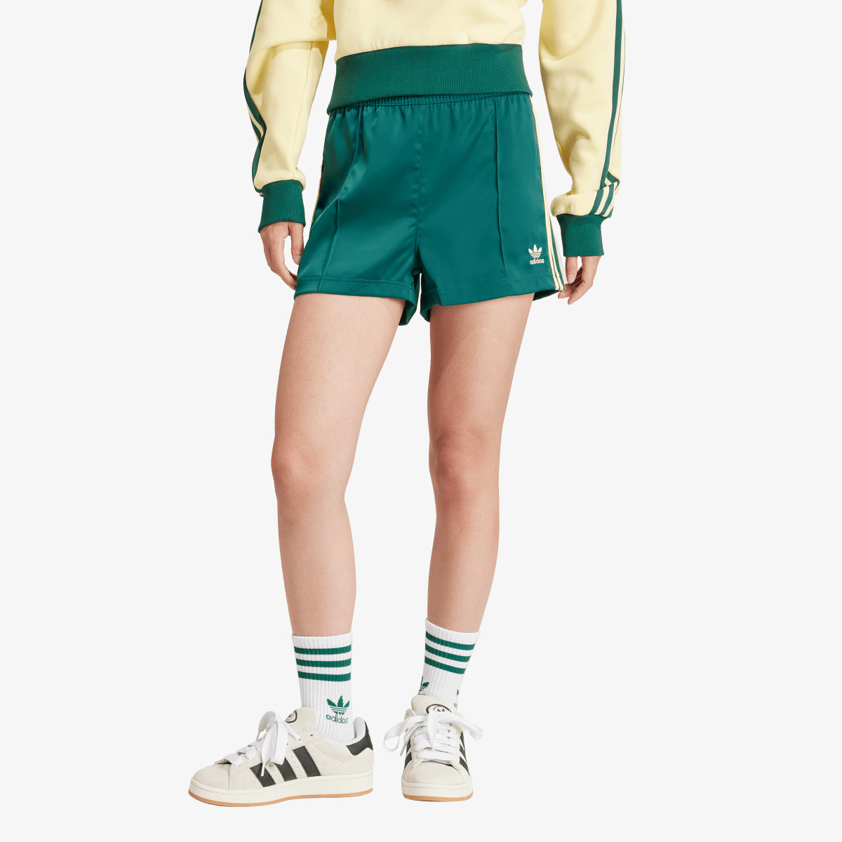 Adidas 3-Stripe Climalite Knit Shorts - Black/White, Small, Athletic Training Shorts