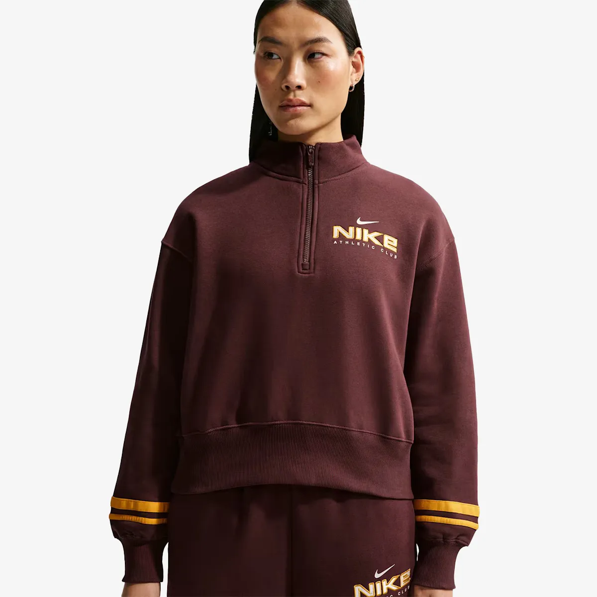 NIKE W NSW CLS+ FLC QZ TOP 