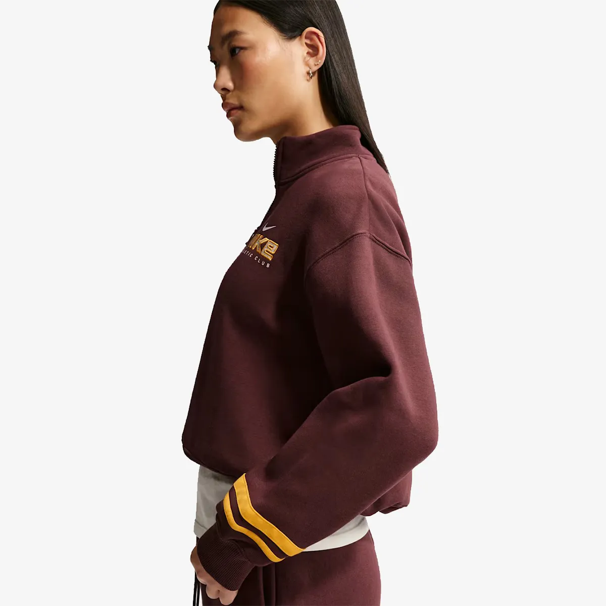 NIKE W NSW CLS+ FLC QZ TOP 