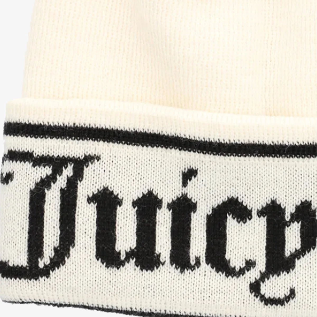 JUICY COUTURE INGRID FLAT KNIT BEANIE 