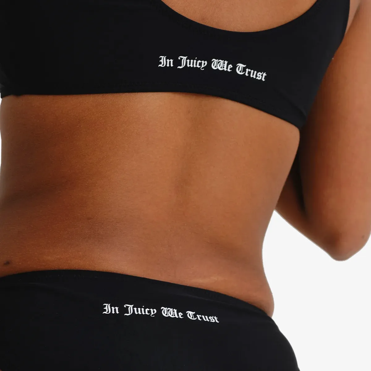 JUICY COUTURE LYCRA BIKINI SET WITH LATTICE DETAILING 
