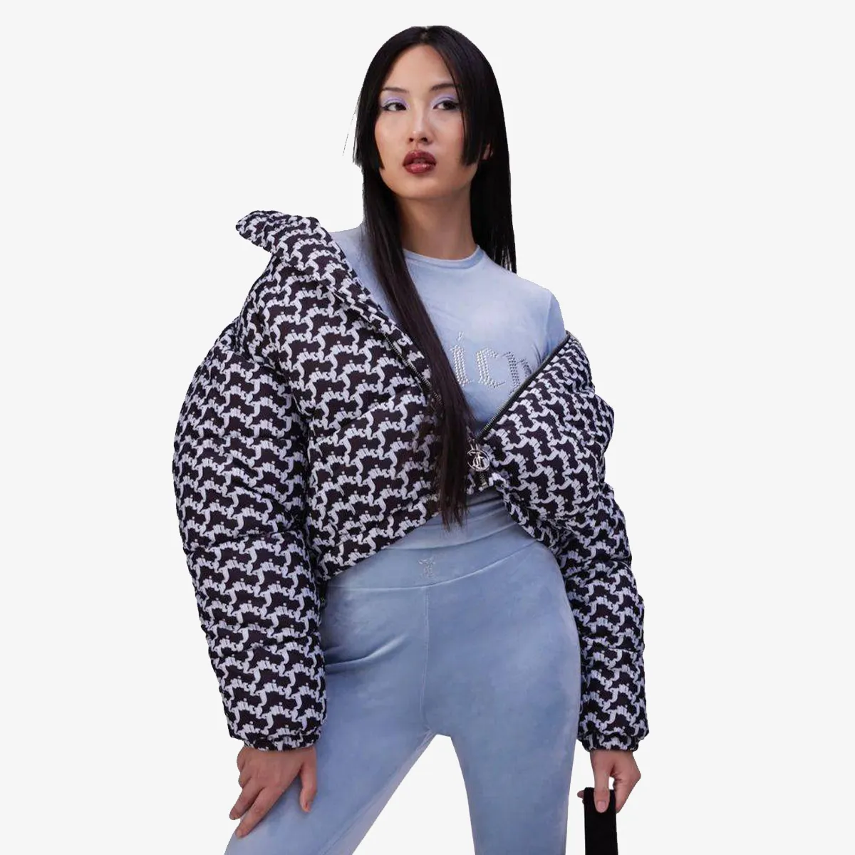 JUICY COUTURE MADELINE ARCHED MONO PUFFA 