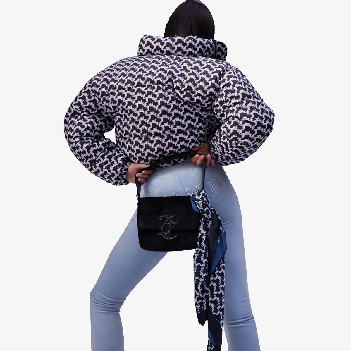 JUICY COUTURE MADELINE ARCHED MONO PUFFA 