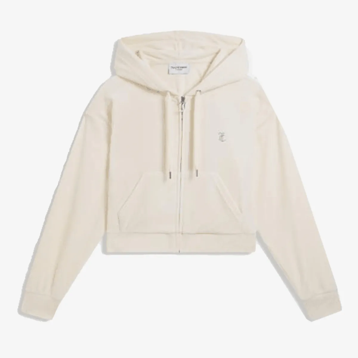 JUICY COUTURE ICCLE OUTLINE CROPPED HOODIE 