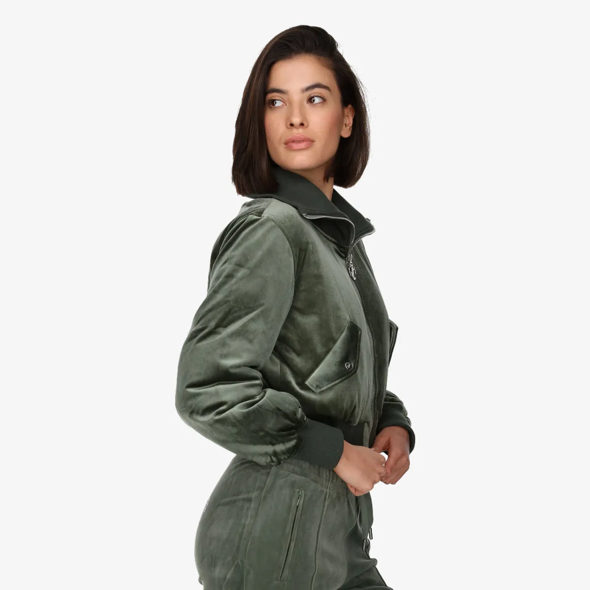 JUICY COUTURE RYDELL DIAMANTE BOMBER COAT 