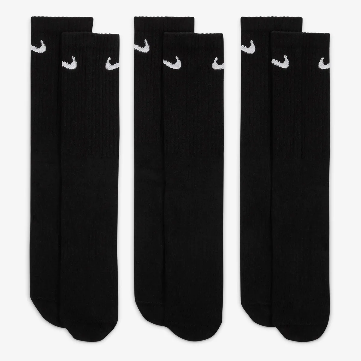 NIKE U NK EVERYDAY LTWT CREW 3PR 