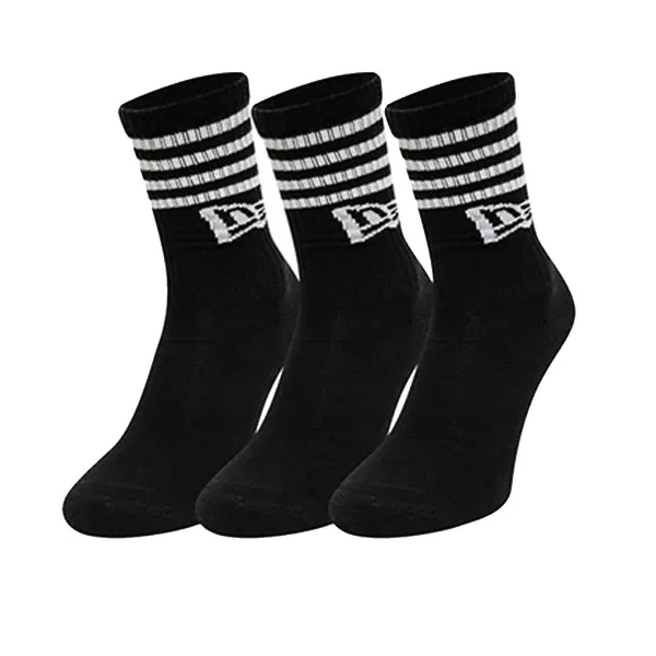 NEW ERA NOGAVICE STRIPE CREW NE BLK
