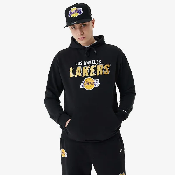 NEW ERA PULOVER TEAM SCRIPT OS HOODY LOSLAK BLKM