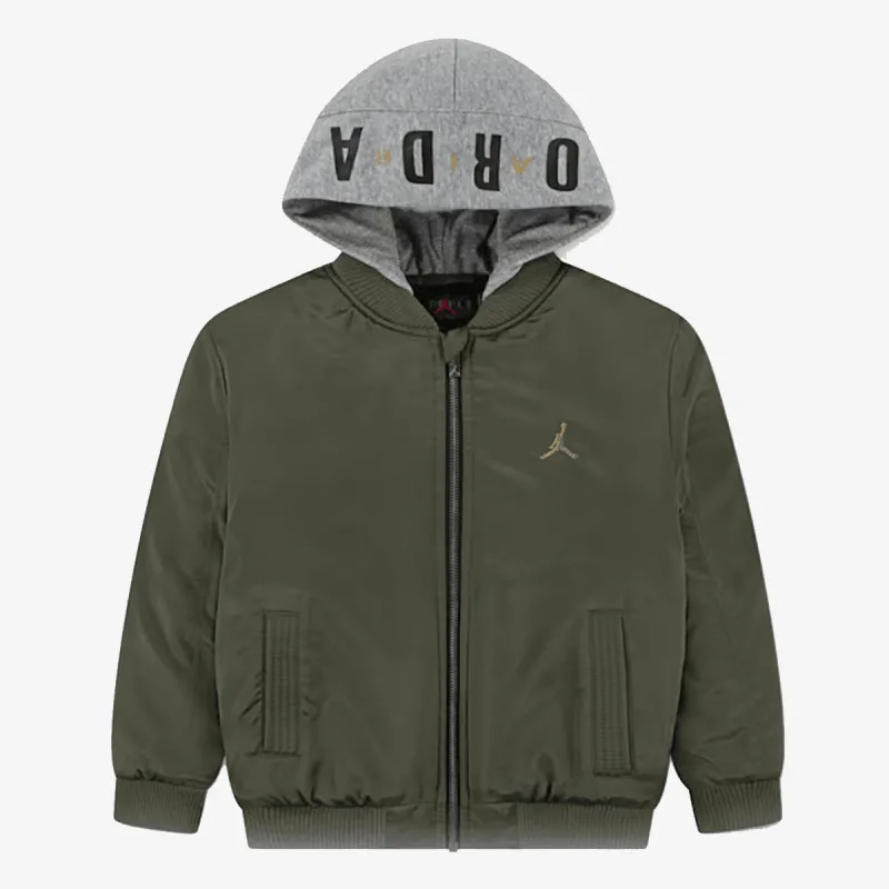 JORDAN JDN BIG LOGO HOODED BOMBER 
