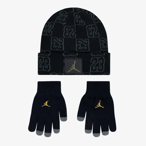 JORDAN JAN MONOGRAM BEANIE SET 