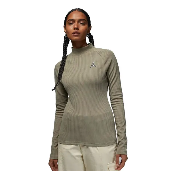 NIKE W J FLIGHT LS RIB TOP