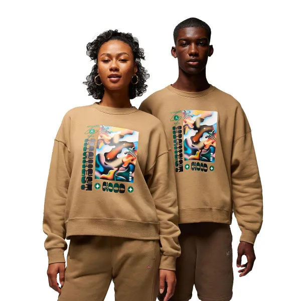 NIKE W J BRKLN FLC CREW AS