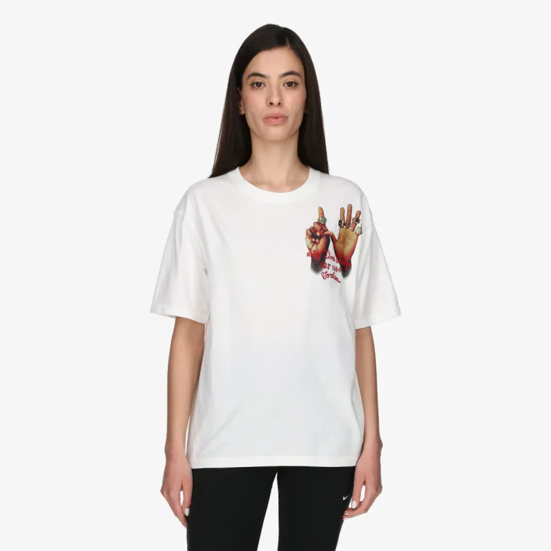 NIKE W J SS GF GFX TEE 6RNG 