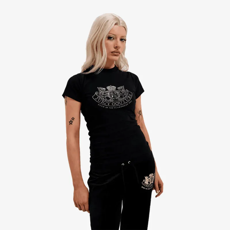 JUICY COUTURE DOG CREST HILTON TSHIRT 