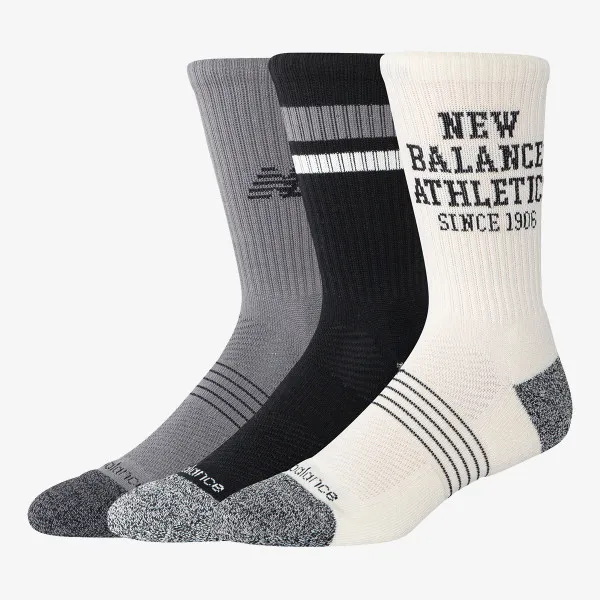 NEW BALANCE Active Graphic Crew Socks 3 Pack 