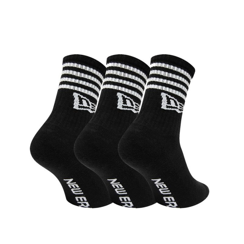 NEW ERA NOGAVICE STRIPE CREW NE BLK 